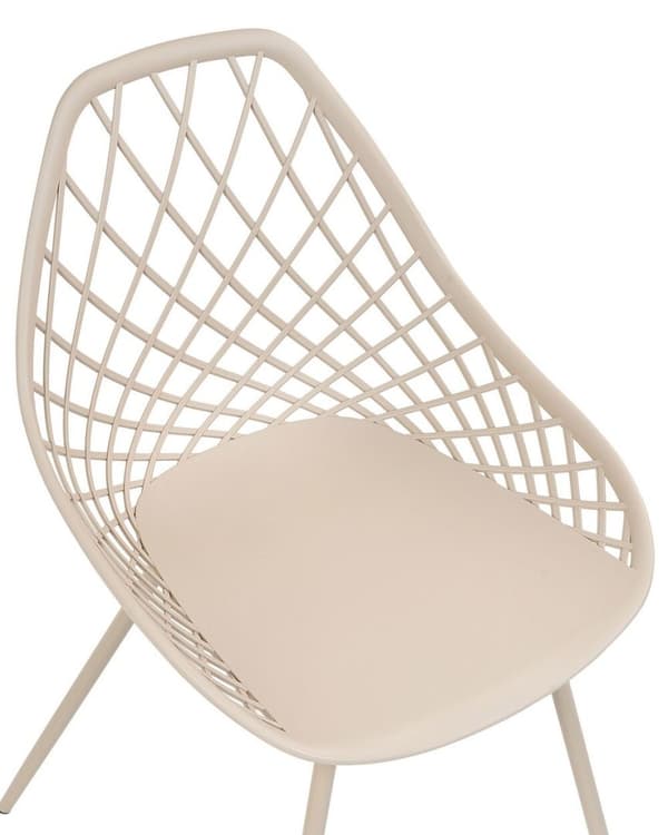 Set med 2 CANTON II Beige matstolar Lumarko!