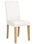 Miniatyrbild 3 av 9: Set med 2 BROADWAY matstolar Ecoleather Vit Lumarko!