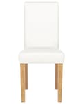 Miniatyrbild 4 av 9: Set med 2 BROADWAY matstolar Ecoleather Vit Lumarko!
