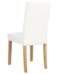 Miniatyrbild 5 av 9: Set med 2 BROADWAY matstolar Ecoleather Vit Lumarko!