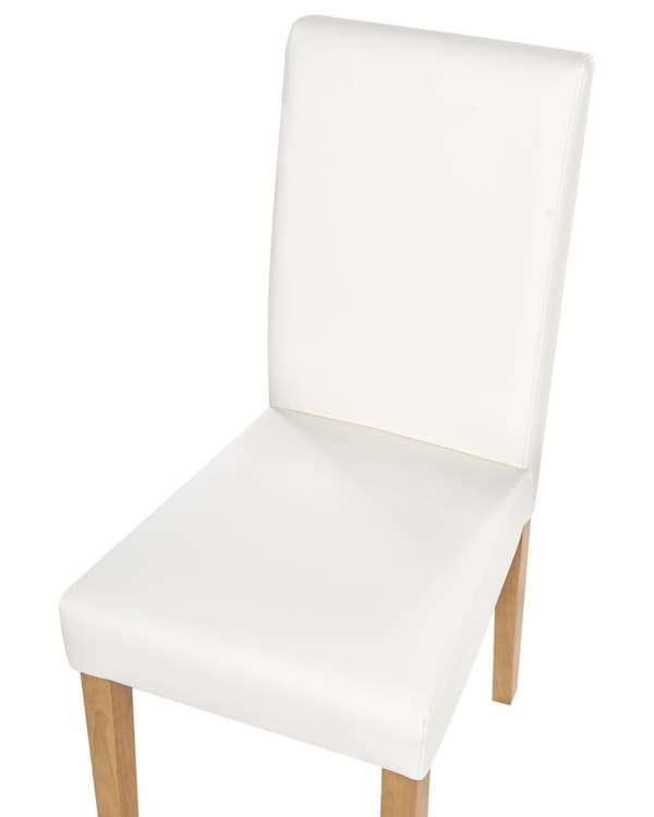 Set med 2 BROADWAY matstolar Ecoleather Vit Lumarko!