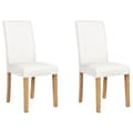 Miniatyrbild 1 av 9: Set med 2 BROADWAY matstolar Ecoleather Vit Lumarko!