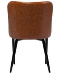 Miniatyrbillede 6 af 10: Sæt med 2 SOLANO spisestuestole Ecoleather Gyldenbrun Lumarko!