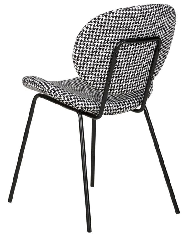 Set med 2 LUANA matstolar svart/vita Lumarko!