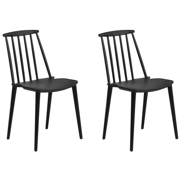 Sæt med 2 VENTNOR sorte Lumarko spisebordsstole!