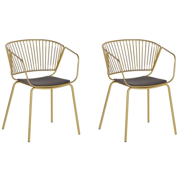 2 kpl RIGBY Metal Gold Lumarko -ruokatuolia!