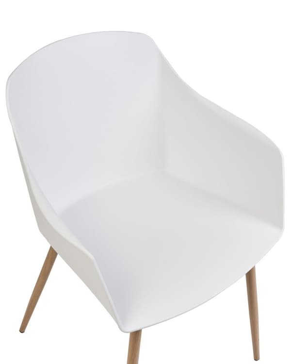 Set med 2 FONDA II vita Lumarko matstolar!