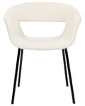 Miniatyrbild 5 av 10: Set med 2 ELMA Bouclé matstolar i off-white, Lumarko!