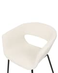 Miniatyrbild 7 av 10: Set med 2 ELMA Bouclé matstolar i off-white, Lumarko!