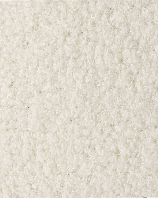 Set med 2 ELMA Bouclé matstolar i off-white, Lumarko!