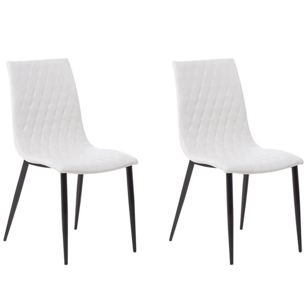 Set med 2 MONTANA matstolar Ecoleather Cream Lumarko!