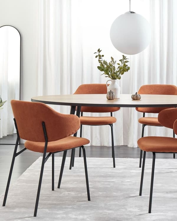 Set med 2 KENAI matstolar Orange Lumarko!