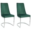 Miniatyrbild 1 av 9: Set med 2 ALTOONA matstolar Emerald Velvet Lumarko!