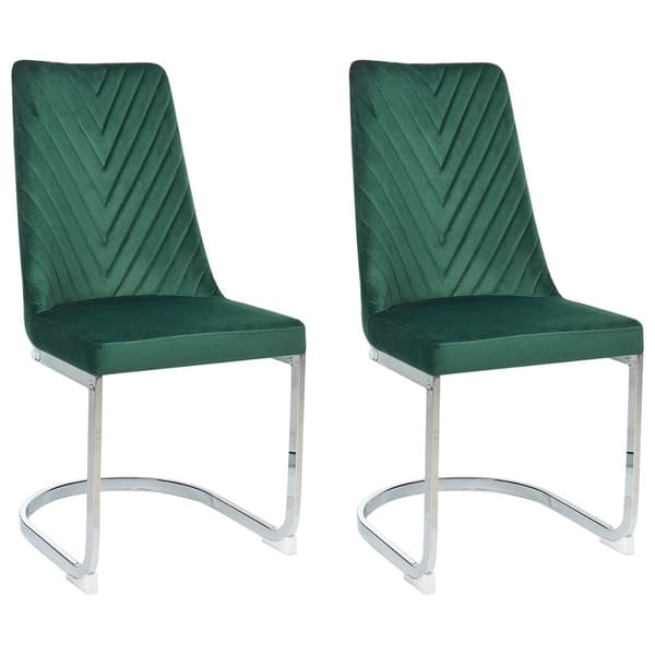 Set med 2 ALTOONA matstolar Emerald Velvet Lumarko!