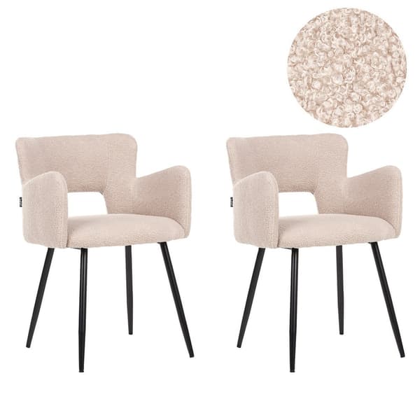 2 kpl SANILAC Boucle Beige Lumarko ruokatuolia!