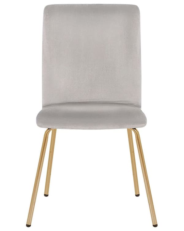 Set med 2 RUBIO sammetsgrå Lumarko matstolar!