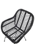 Miniatyrbillede 5 af 8: CANORA Rattan Sort Spisestol Lumarko!
