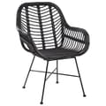 Miniatyrbillede 1 af 8: CANORA Rattan Sort Spisestol Lumarko!