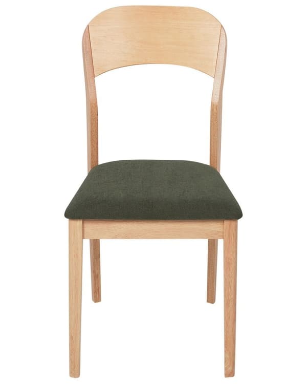 Set med 2 ALVIN trämatstolar ljusbruna Lumarko!