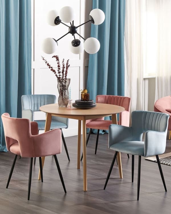 2 kpl SANILAC Velvet Blue Lumarko -ruokatuolia!