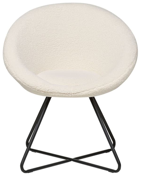 Boucle Spisestol Off-White FLOBY II Lumarko!