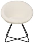 Miniatyrbillede 4 af 9: Boucle Spisestol Off-White FLOBY II Lumarko!