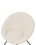 Miniatyrbillede 6 af 9: Boucle Spisestol Off-White FLOBY II Lumarko!