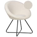 Miniatyrbillede 1 af 9: Boucle Spisestol Off-White FLOBY II Lumarko!
