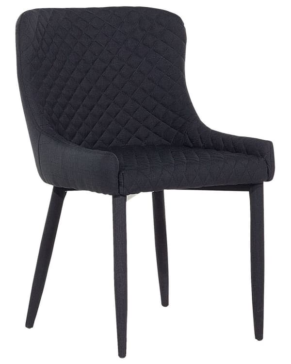 Set med 2 SOLANO svarta Lumarko matstolar!