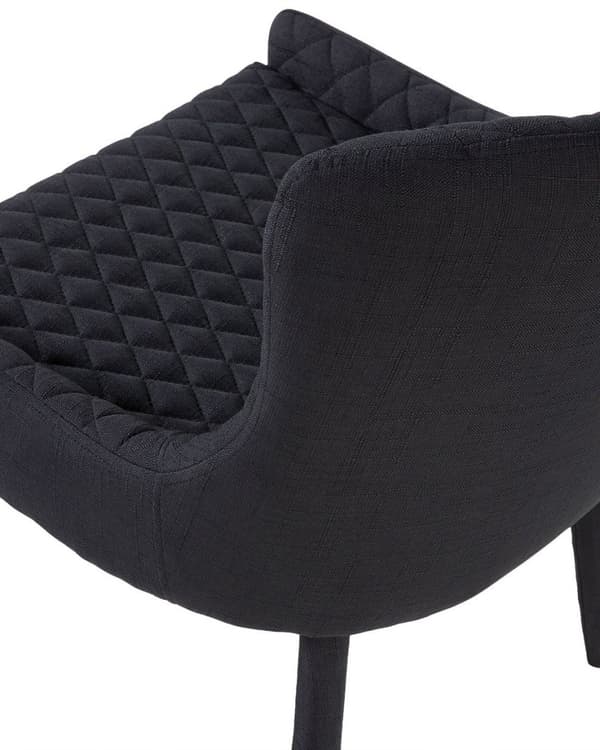 Set med 2 SOLANO svarta Lumarko matstolar!