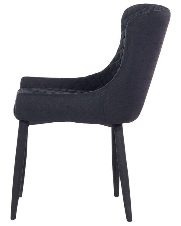 Set med 2 SOLANO svarta Lumarko matstolar!