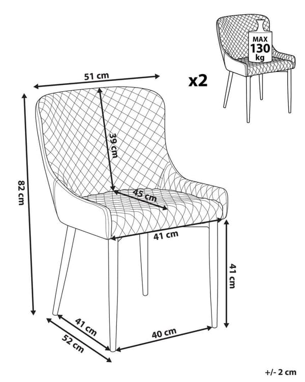 Set med 2 SOLANO svarta Lumarko matstolar!
