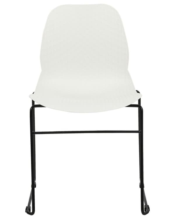 Set med 4 PANORA matstolar vita Lumarko!