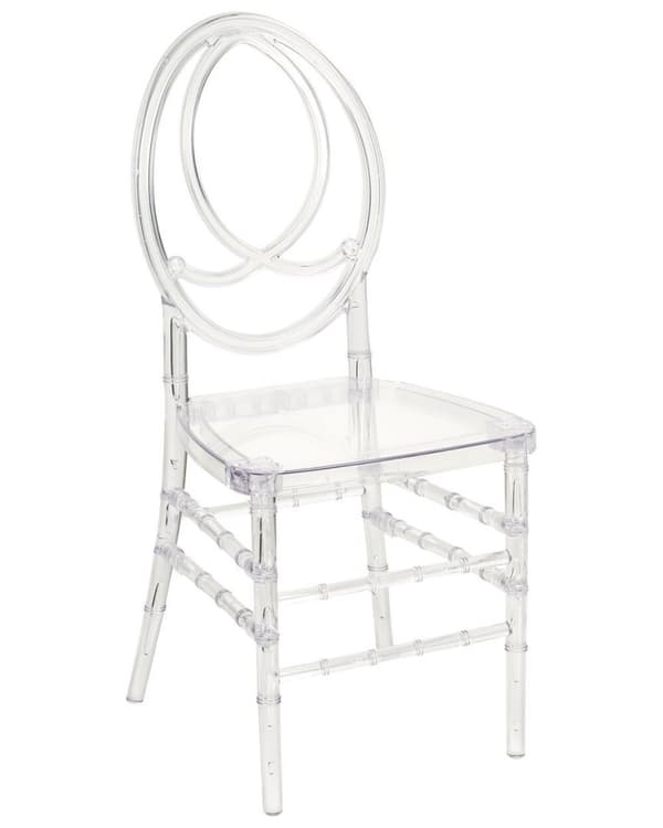 Set med 2 MIDWAY matstolar transparenta Lumarko!