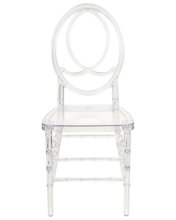 Set med 2 MIDWAY matstolar transparenta Lumarko!