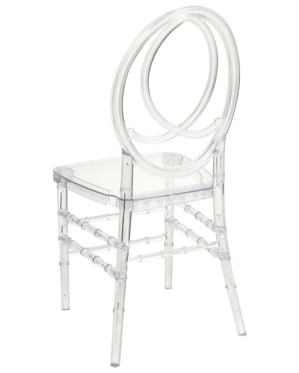 Set med 2 MIDWAY matstolar transparenta Lumarko!