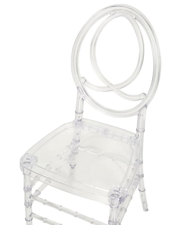Set med 2 MIDWAY matstolar transparenta Lumarko!
