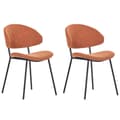 Miniatyrbild 1 av 9: Set med 2 KIANA matstolar Orange Lumarko!