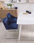 Pikkukuva 3 / 10: kpl ARCATA Velour Navy Blue Lumarko -ruokatuolia!