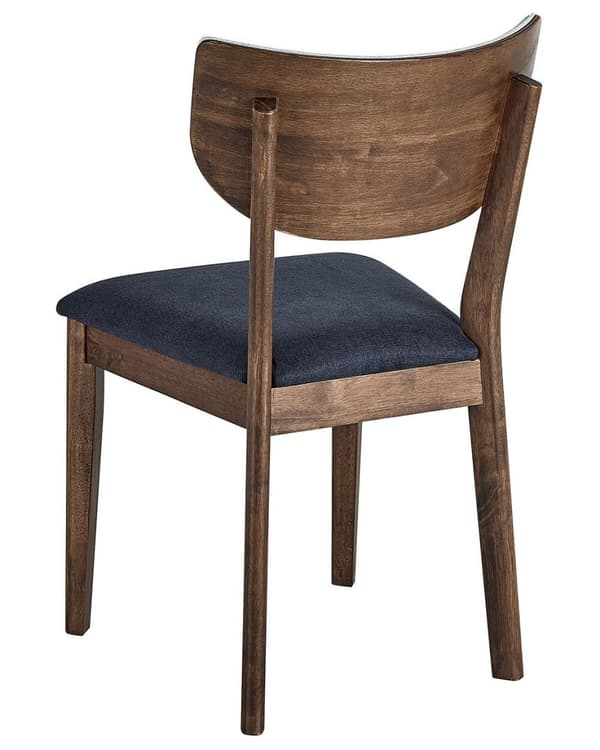 Set med 2 MOKA Trämatstolar Mörkblå Lumarko!