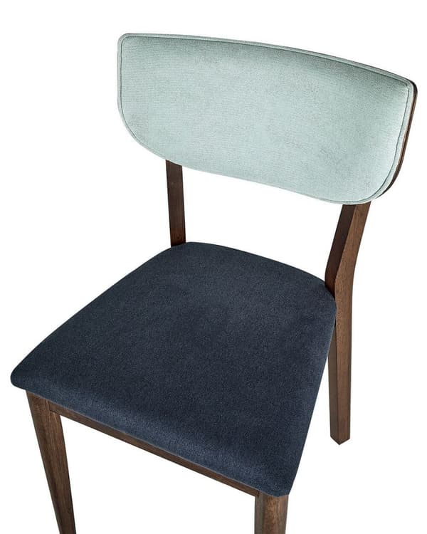 Set med 2 MOKA Trämatstolar Mörkblå Lumarko!