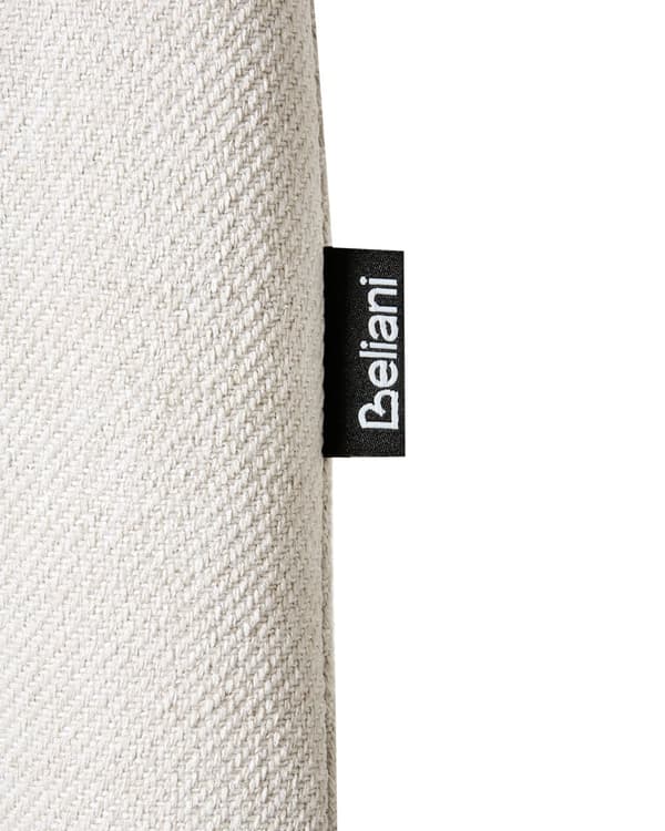 Sett med 2 Svingbare Spisestuestoler Off White Stofftrekk Roterende Understell i Metall