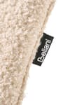 Miniatyrbilde 9 av 10: Sett med 2 Svingbare Spisestoler Lys Beige Boucle Trekk Roterende Understell i Metall