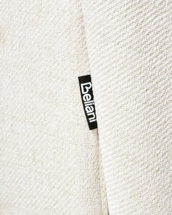 Sett med 2 Svingbare Spisestuestoler Off White Stofftrekk Roterende Understell i Metall