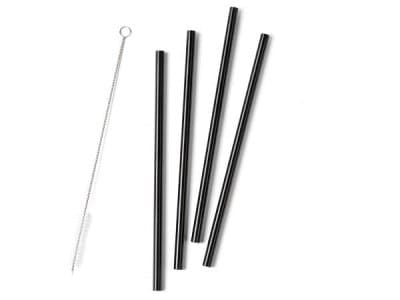 Zone Rocks Sugrör 21,5 cm Dia. 8 mm 4 st Black