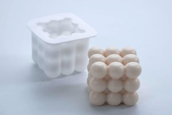 DIY silikone skimmelstearinlys, gipslys, 3D Rubiks terning