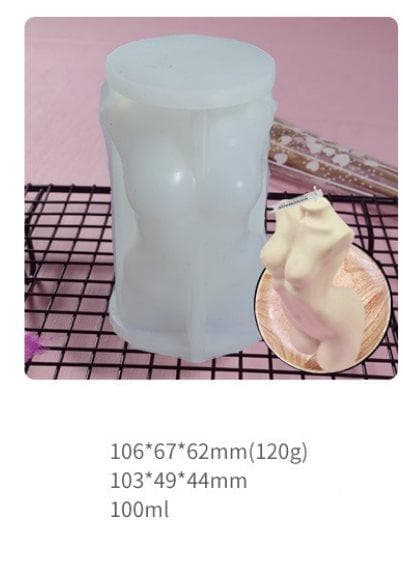 Saty Human Body Silikone Mold Mold Candle Gipslys