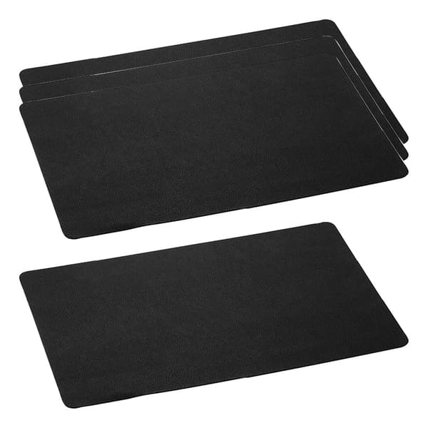 Bobie Bordtablett Svart runda hörn 4-pack 45*30 cm.