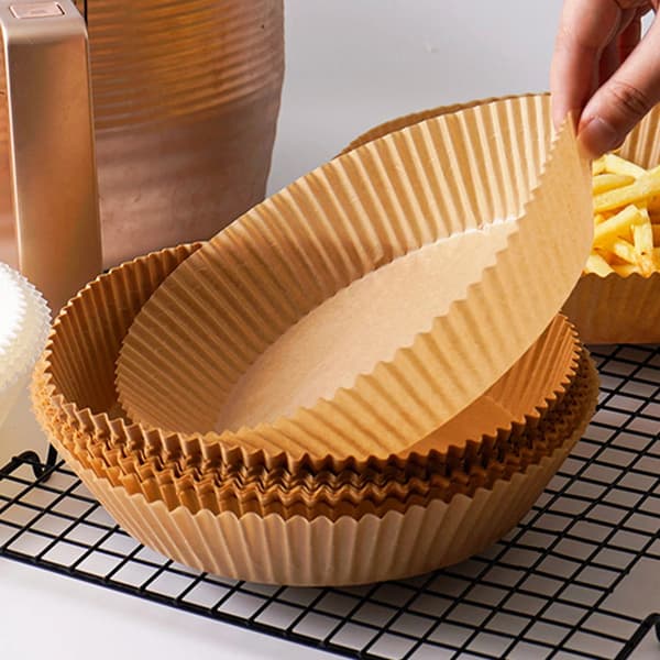 50-pakning bakepapir for AirFryer 16 cm - liten