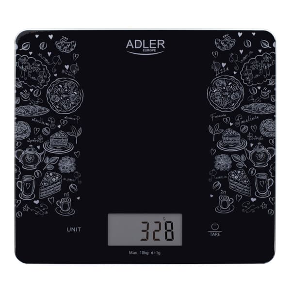 Adler köksvåg upp tilll 10kg - svart